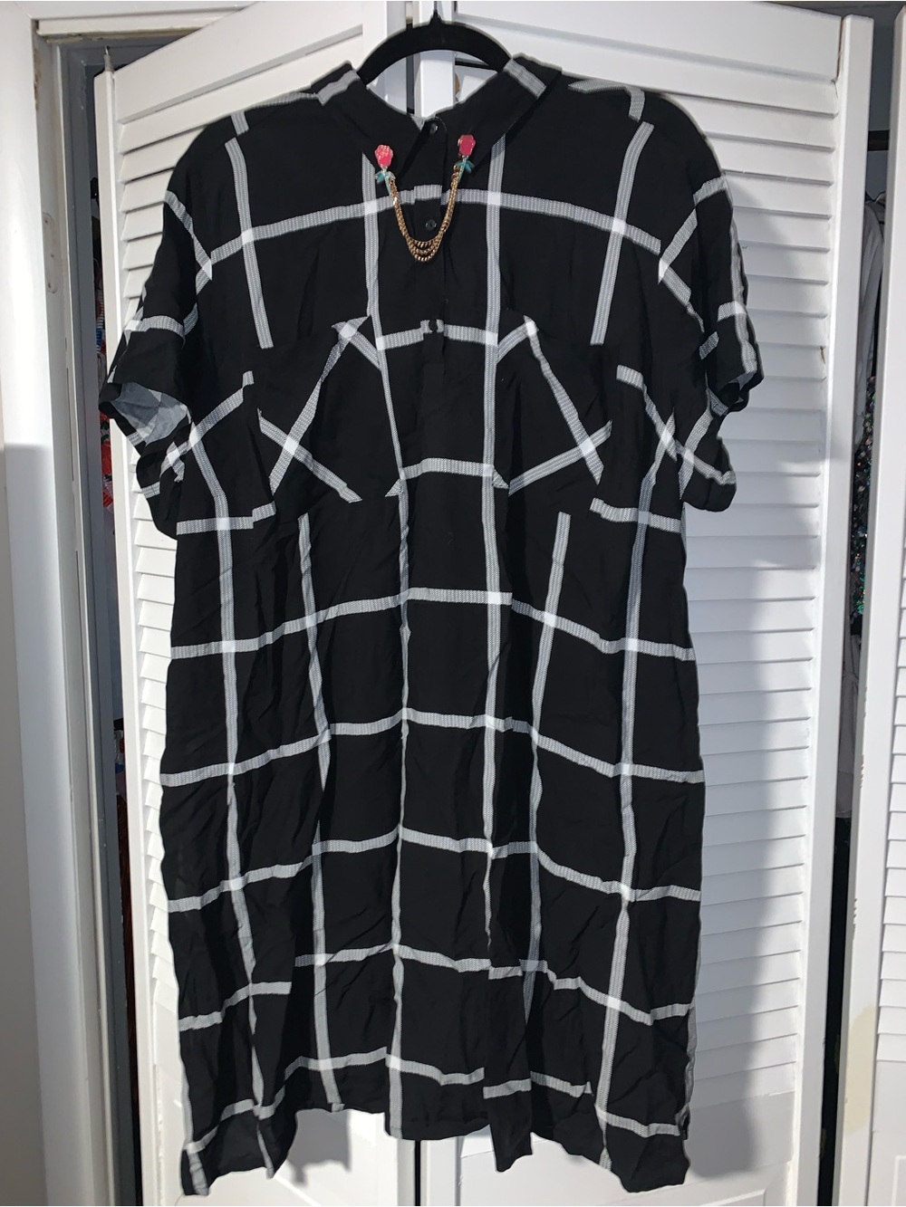 Ashley Nell Tipton for JCPenney Plus Size Women’s Plaid Tunic Shirt